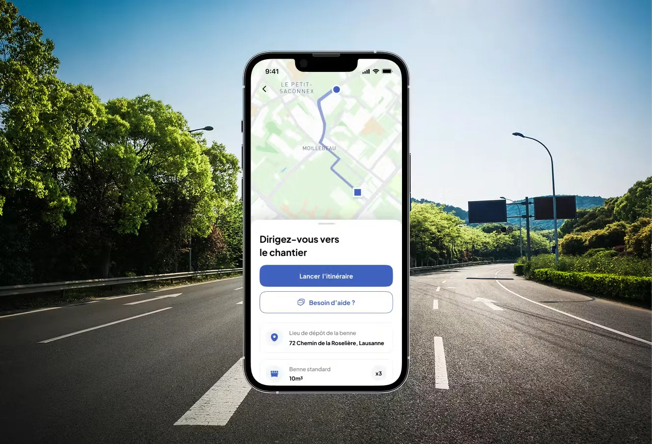 A mobile application for transport companies
