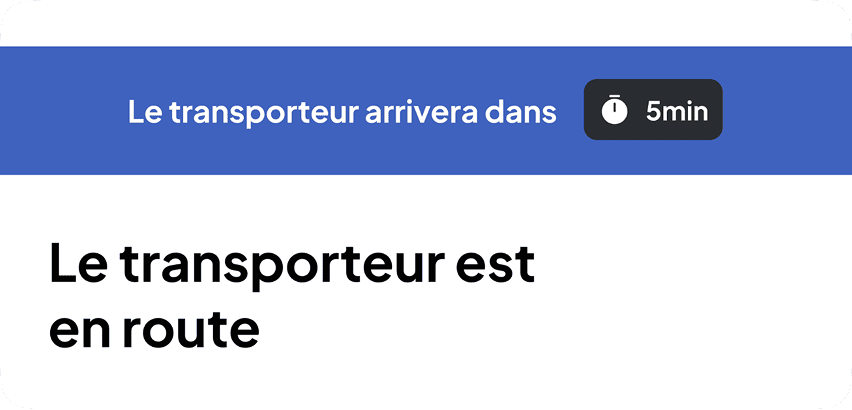 Live delivery update in Nereva mobile app