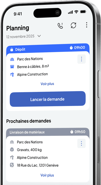 Transport planning in the Nereva driver app
