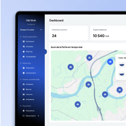 Dashboard of Nereva's construction back office
